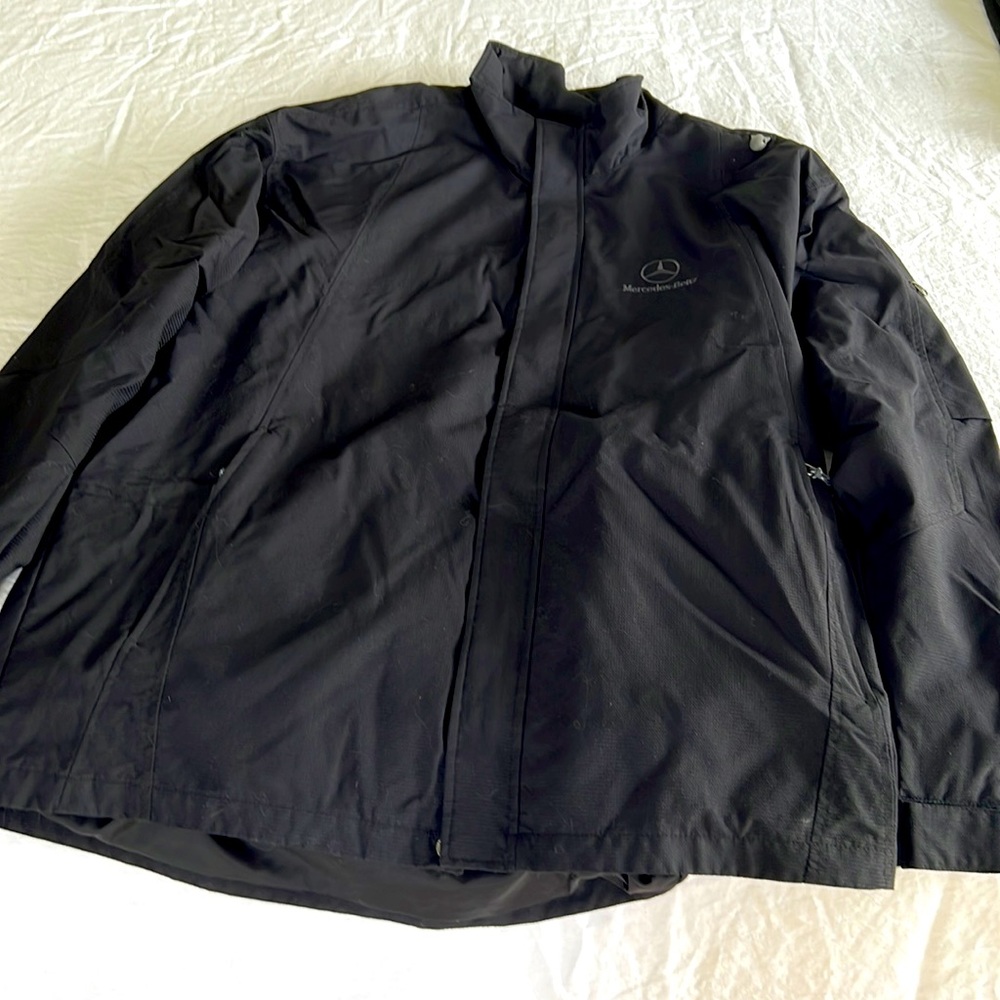 Men’s Mercedes Logo Rain/performance Jacket, Like New, Large
